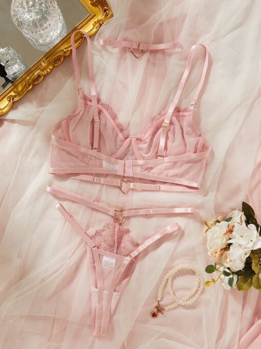 Fantasia Lingerie Feminina Ellolace com Renda - Imagem 3