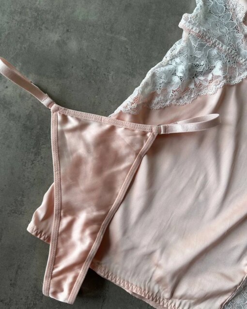 Vestido de Cetim Sexy Ellolace com Decote V - Imagem 5