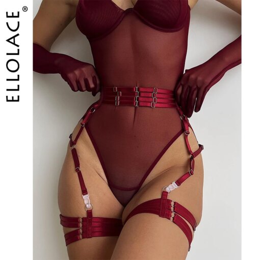 Ellolace Body de Renda Transparente com Luvas - Imagem 2