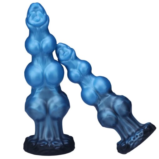 Dildo Monster Cabaça Azul com 3 Nós - Imagem 5
