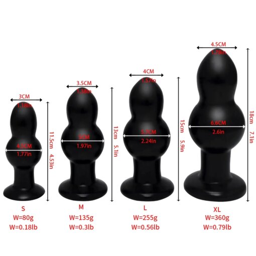 Plug Anal Grande com 4 Tamanhos - Imagem 3