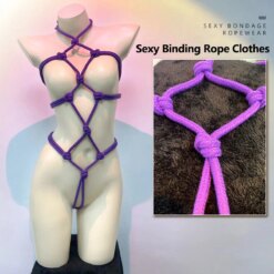 Alternative view of Harness de Corda Shibari Bondage Sexy para o Corpo | Lingerie de Amarração Erótica