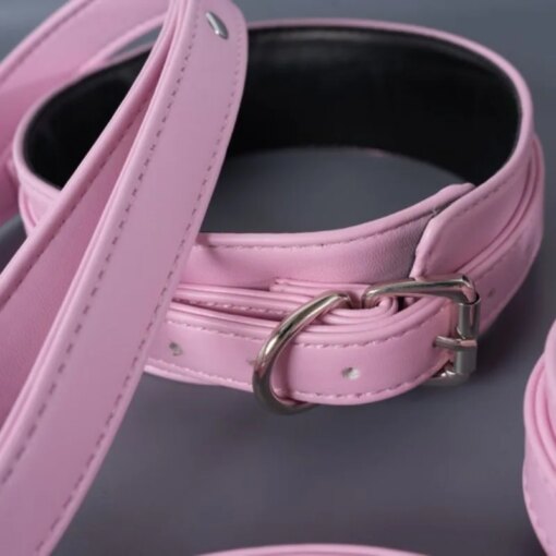 Conjunto de Bondage Rosa - Imagem 4