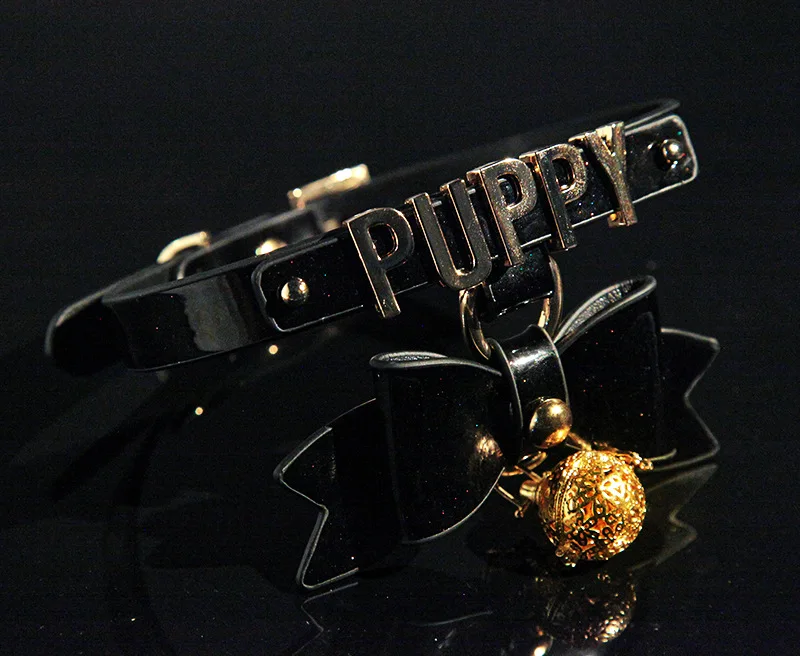 BDSM Choker with Glowing Bell Lead Rope Puppy Play SexToy for Women Couple Collar Bondage Harness Woman Accessories Sexy Cosplay