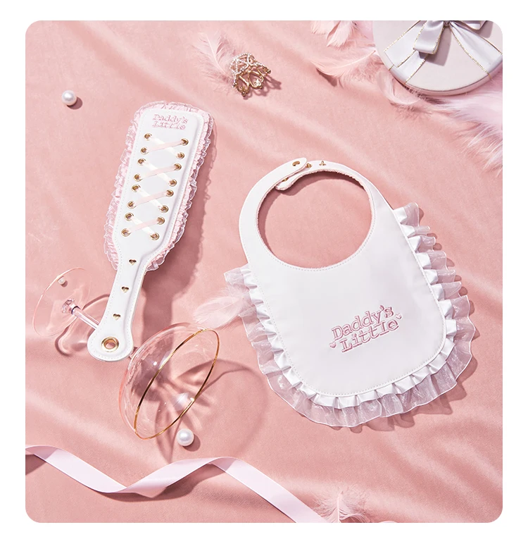 Ddlg Bondage Set Cute Abdl Sexy Lace Shackles and Foot Cuffs Handcuffs Restraint Sex Toy SM Fetish Mouth Gag Sex Game for Couple