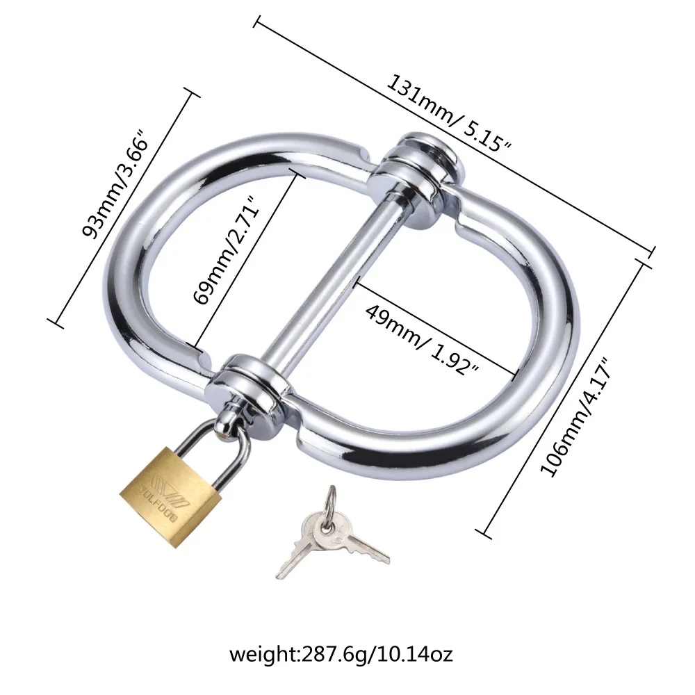 SM Metal Handcuffs BDSM Toys Sex Games Restraints Detachable Cuff Wrist Bondage Bracelet Erotic Sex Toys Roleplay for Couple