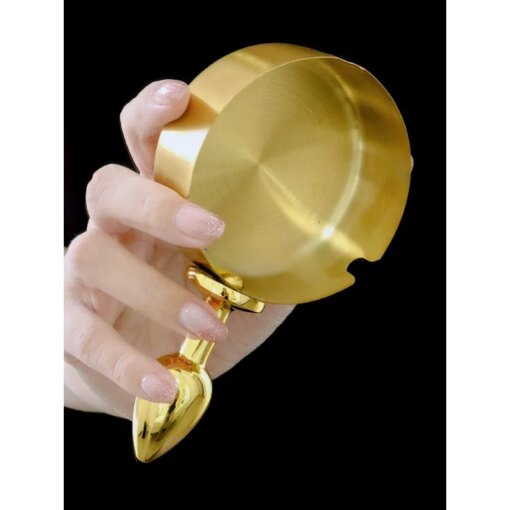 Butt Plug de Metal com Cinzeiro BDSM - Imagem 5