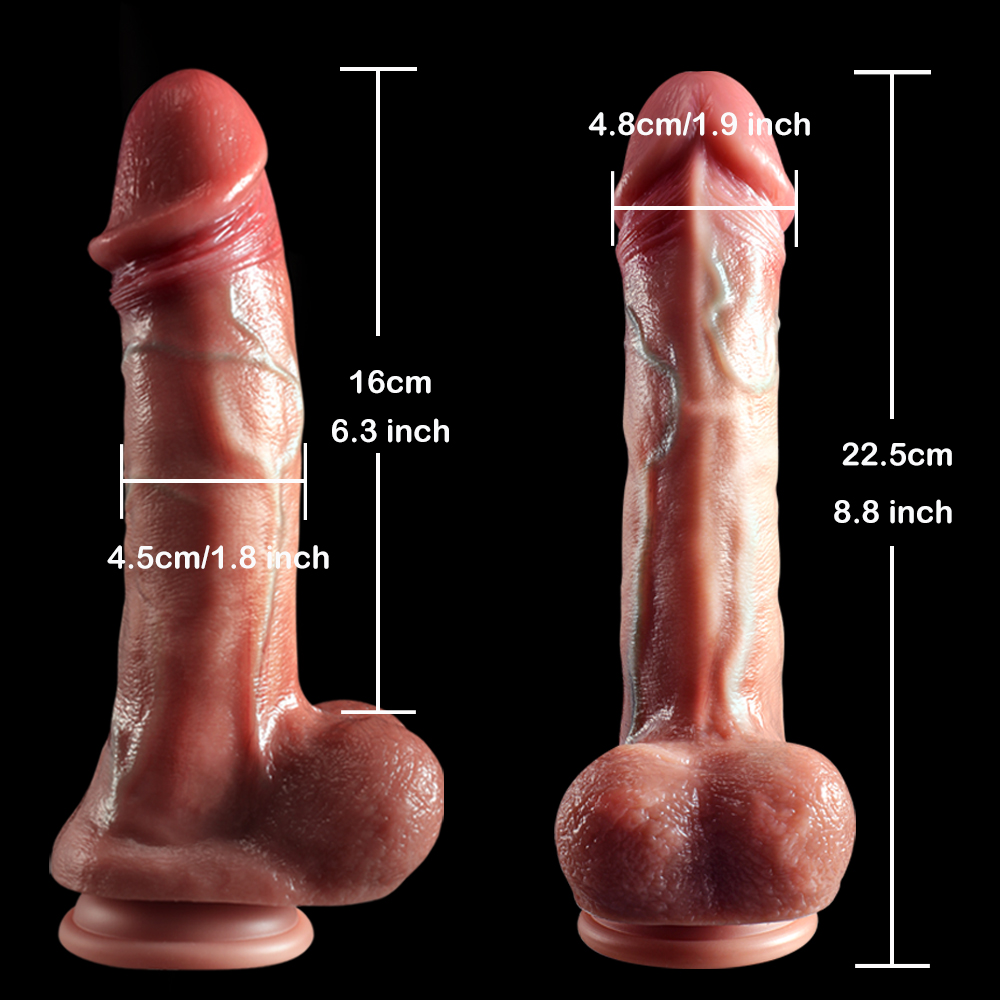 Dildo Realista Telescópico com Ventosa (6)