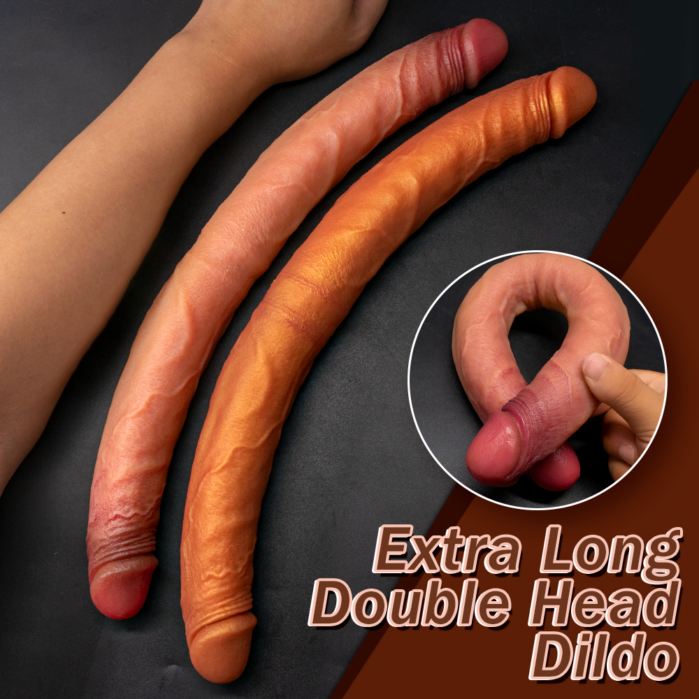 Dildo Realista de Cabeça Dupla em Silicone (13)