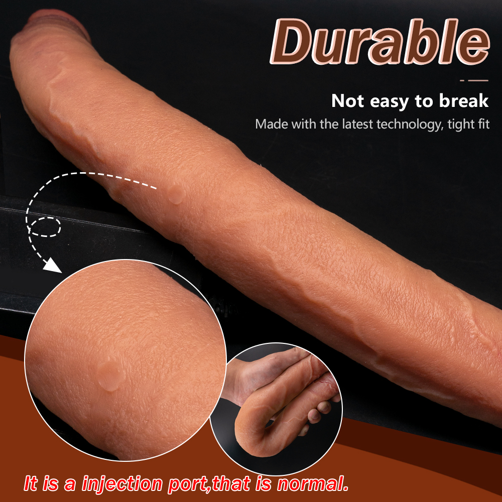Dildo Realista de Cabeça Dupla em Silicone (16)