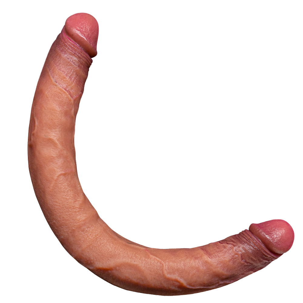 Dildo Realista de Cabeça Dupla em Silicone (29)