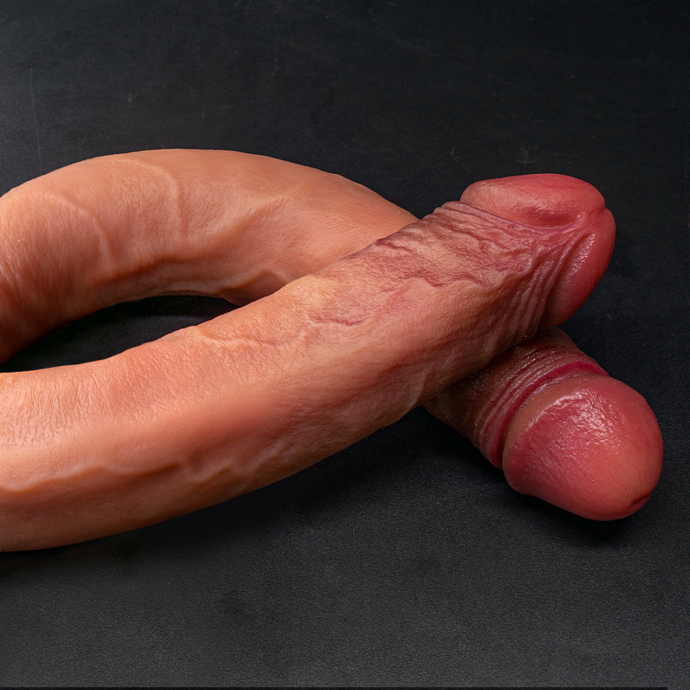 Dildo Realista de Cabeça Dupla em Silicone (5)