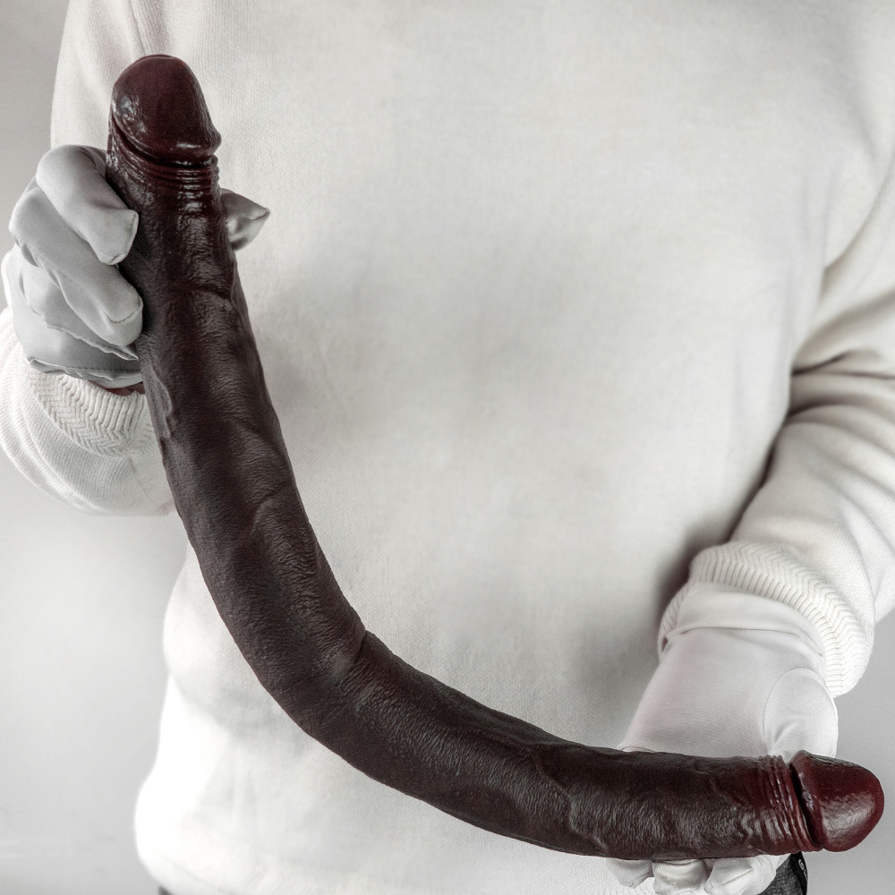 Dildo de Cabeça Dupla Realista em Silicone (11)
