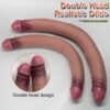 Dildo de Cabeça Dupla Realista em Silicone (15)