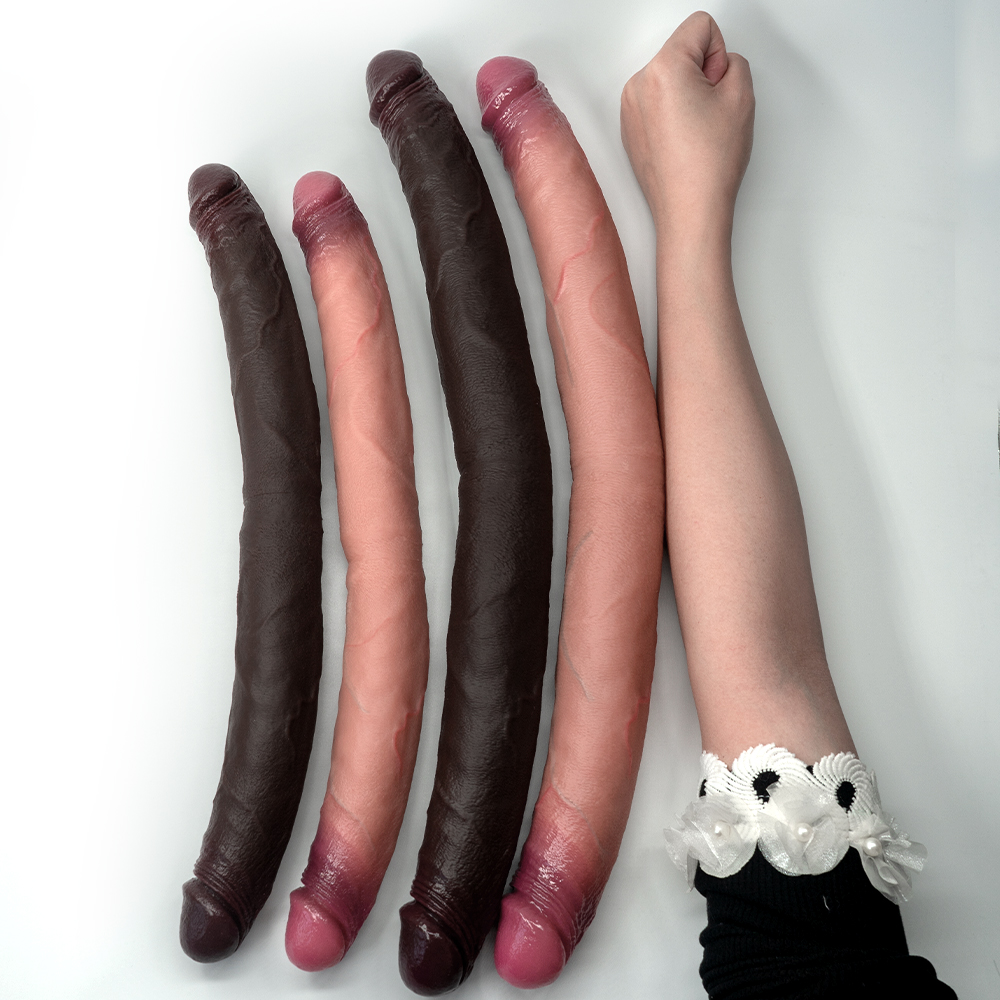 Dildo de Cabeça Dupla Realista em Silicone (22)