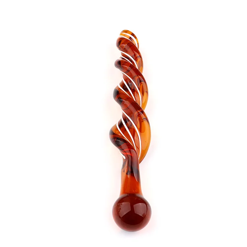 Glass Thread Rotation Anal Plug Dildo Crystal Butt Plug Adult Toys Sex Toys Anal Masturbation Prostate Massage for Couples Men