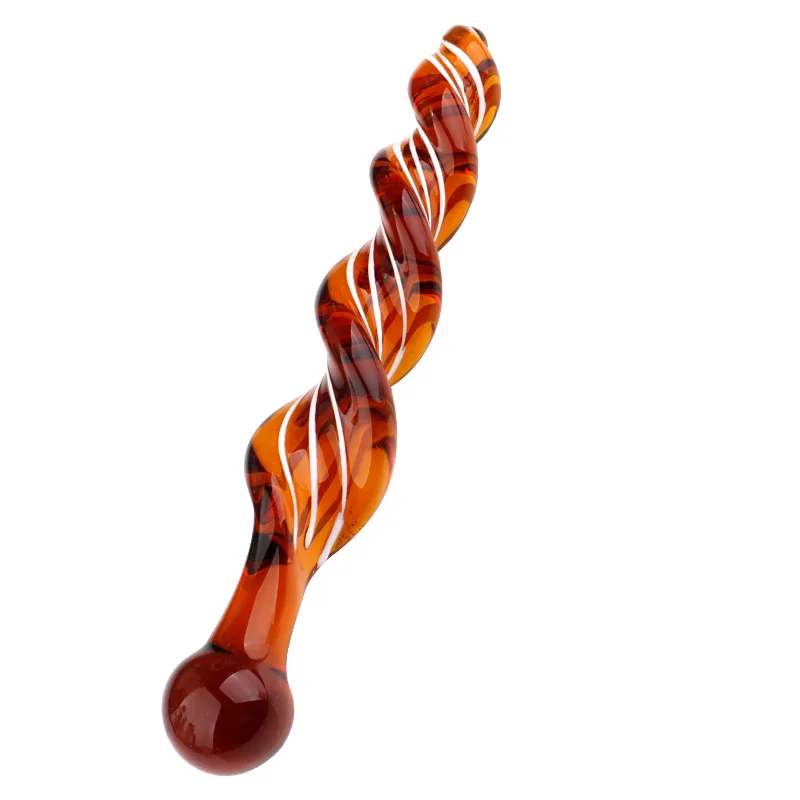Glass Thread Rotation Anal Plug Dildo Crystal Butt Plug Adult Toys Sex Toys Anal Masturbation Prostate Massage for Couples Men
