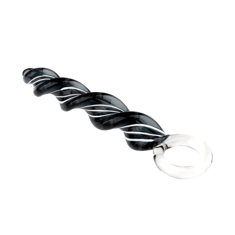 Glass Thread Rotation Anal Plug Dildo Crystal Butt Plug Adult Toys Sex Toys Anal Masturbation Prostate Massage for Couples Men
