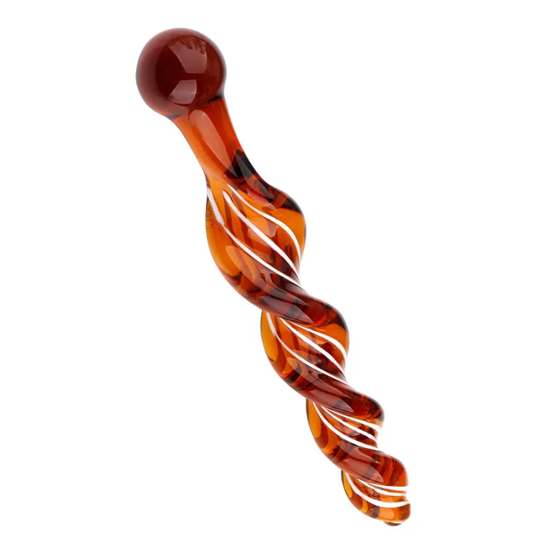 Glass Thread Rotation Anal Plug Dildo Crystal Butt Plug Adult Toys Sex Toys Anal Masturbation Prostate Massage for Couples Men