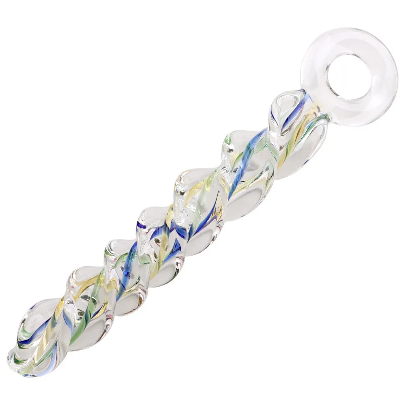 Glass Thread Rotation Anal Plug Dildo Crystal Butt Plug Adult Toys Sex Toys Anal Masturbation Prostate Massage for Couples Men
