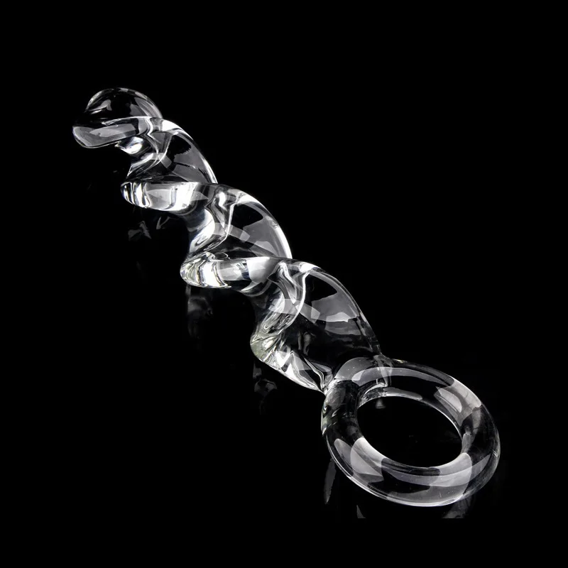 Glass Thread Rotation Anal Plug Dildo Crystal Butt Plug Adult Toys Sex Toys Anal Masturbation Prostate Massage for Couples Men