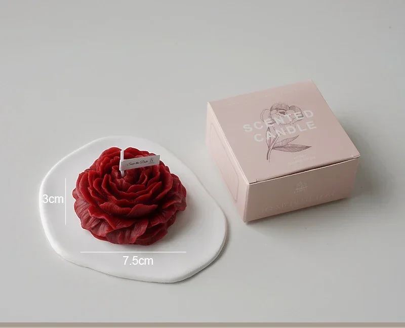 Low Temperature Candles Wax Rose Heart Candle 42 to 48 Degrees Peony Scented Decorative Waxs Valentine's Day Creative Gift