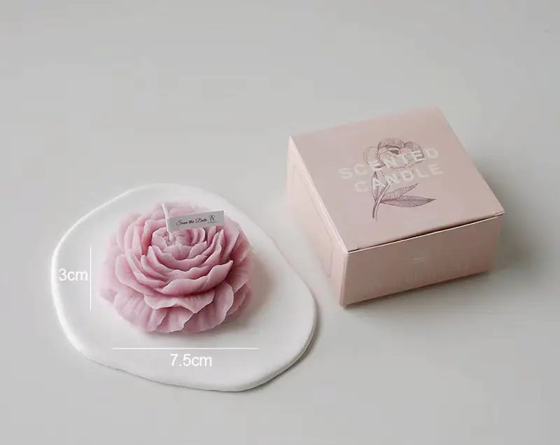 Low Temperature Candles Wax Rose Heart Candle 42 to 48 Degrees Peony Scented Decorative Waxs Valentine's Day Creative Gift