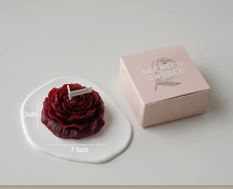 Low Temperature Candles Wax Rose Heart Candle 42 to 48 Degrees Peony Scented Decorative Waxs Valentine's Day Creative Gift