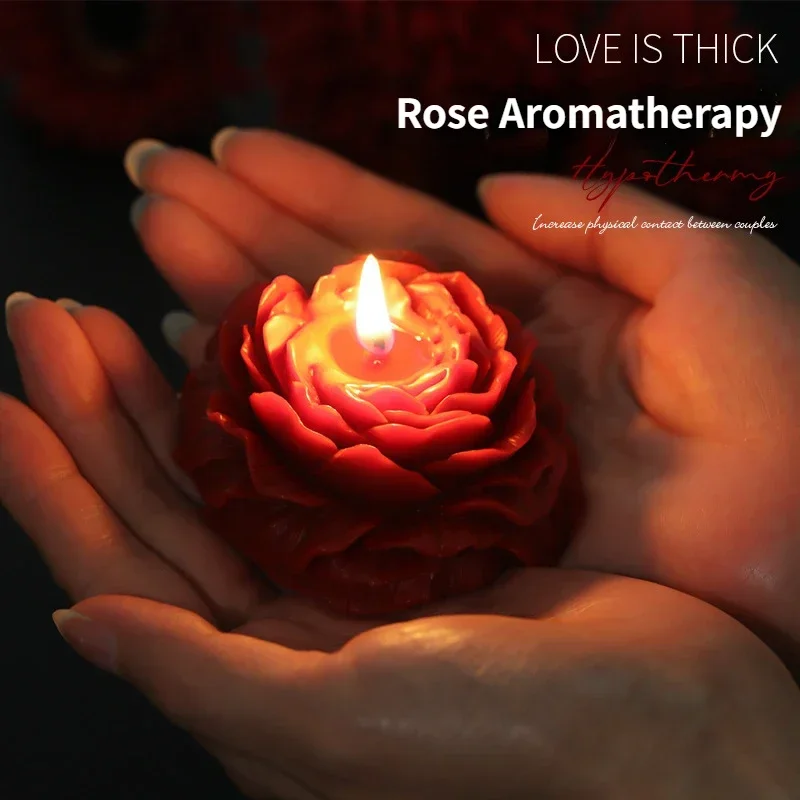 Low Temperature Candles Wax Rose Heart Candle 42 to 48 Degrees Peony Scented Decorative Waxs Valentine's Day Creative Gift