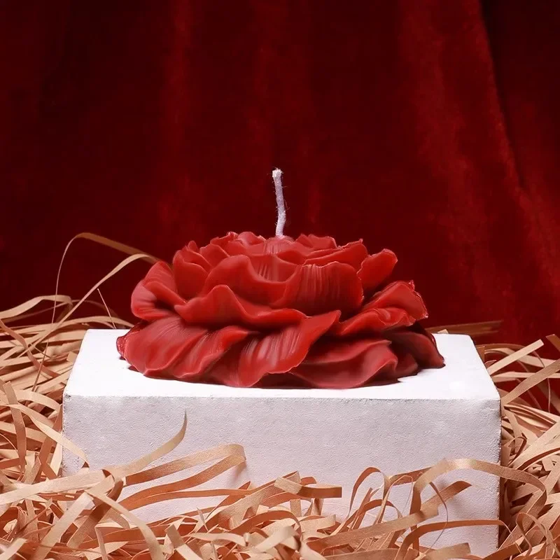 Low Temperature Candles Wax Rose Heart Candle 42 to 48 Degrees Peony Scented Decorative Waxs Valentine's Day Creative Gift