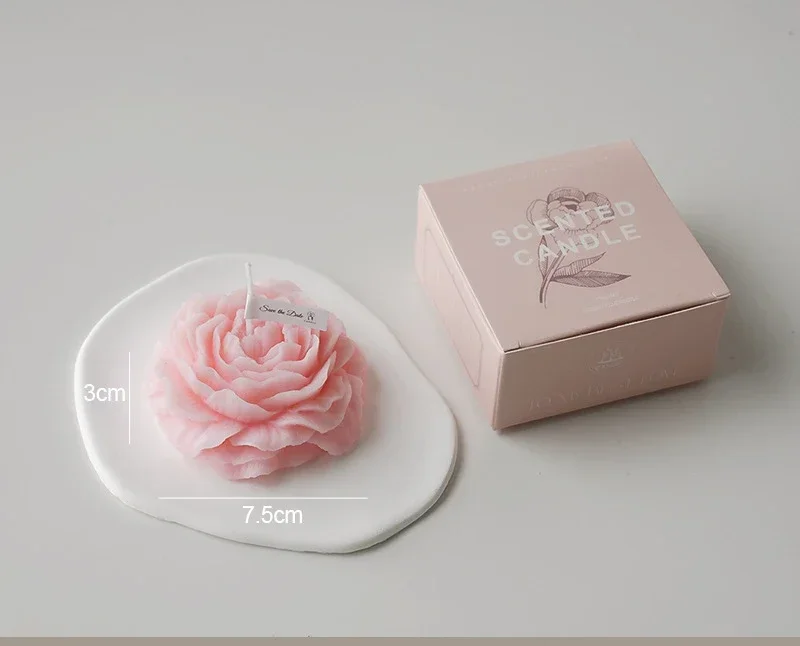 Low Temperature Candles Wax Rose Heart Candle 42 to 48 Degrees Peony Scented Decorative Waxs Valentine's Day Creative Gift