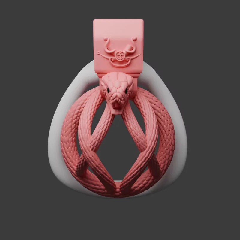 New Mamba Chastity Cage Male CB Lock Devices with 3 Size Cock Rings Abstinence SM Penis Training Prevent Infidelity Sex Toys 18+