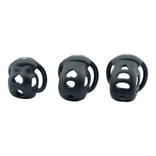 Gaiola de Castidade Masculina Oca com 4 Anéis - Imagem 3