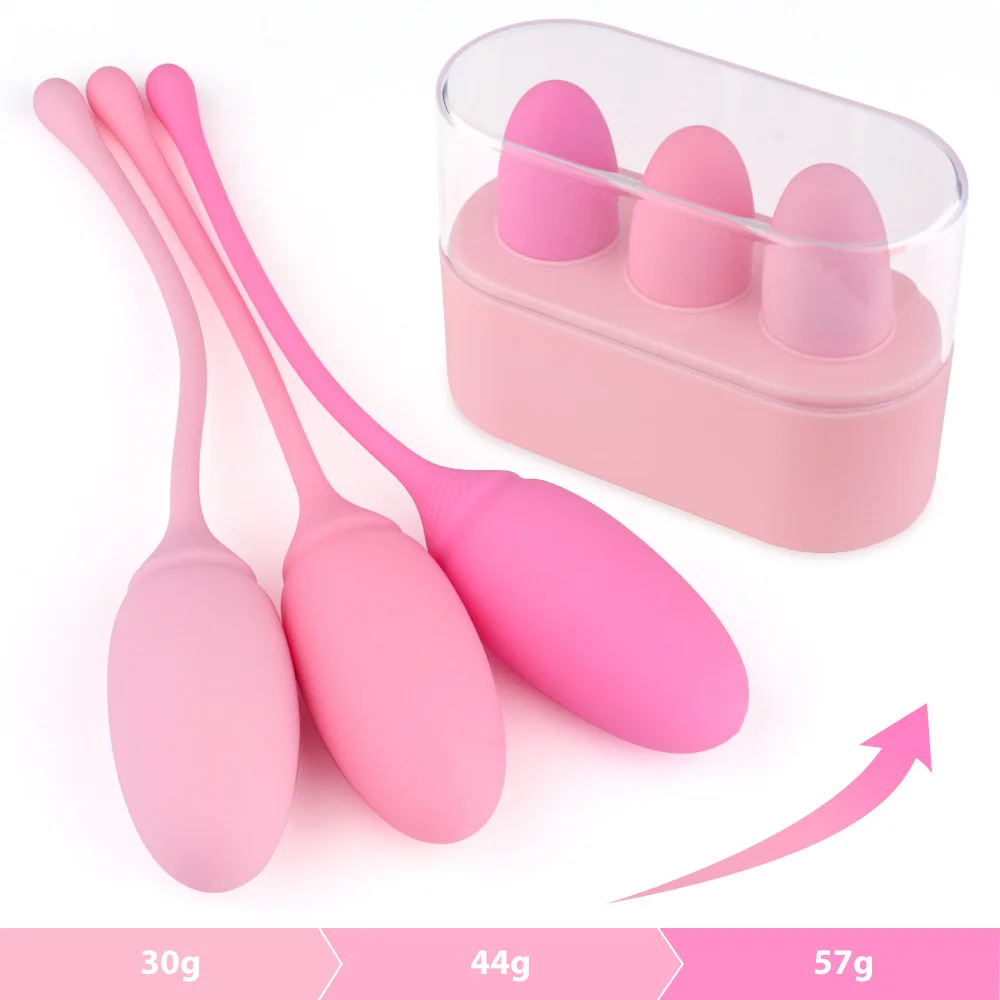 Kit Bolinhas de Pompoarismo Kegel de Silicone com Pesos Progressivos - Imagem 4