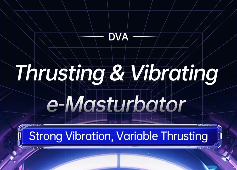 DRY WELL Automatic Thrusting & Vibrating Male Masturbators Cup with 12 Modes Hands-Free Stroker 3D Realistic Vagina Sex Toys