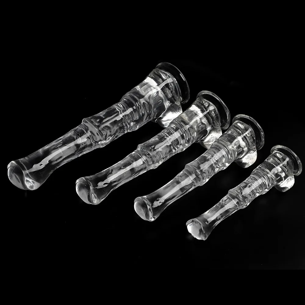 Dildo de Cavalo Realístico Transparente com Ventosa, Tamanhos S ao XL - Imagem 5