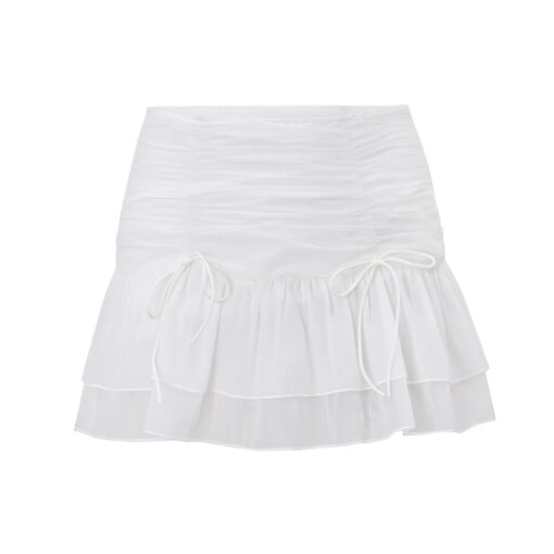 Mini Saia Plissada Sexy Transparente - Imagem 5