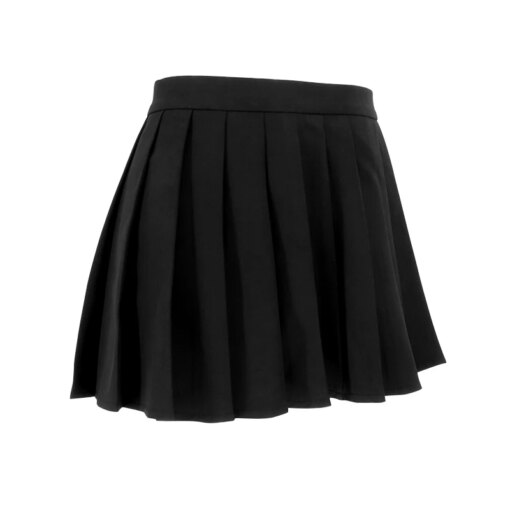 Mini Saia Plissada Preta Sexy - Imagem 5