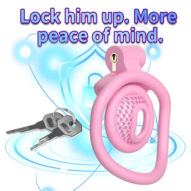 Small Chastity Cage Extreme Invisible Cock Cage Cation Negative Lock Fidelity Cage Micro Chastity Bdsm Lockable Sex Toy 4rings