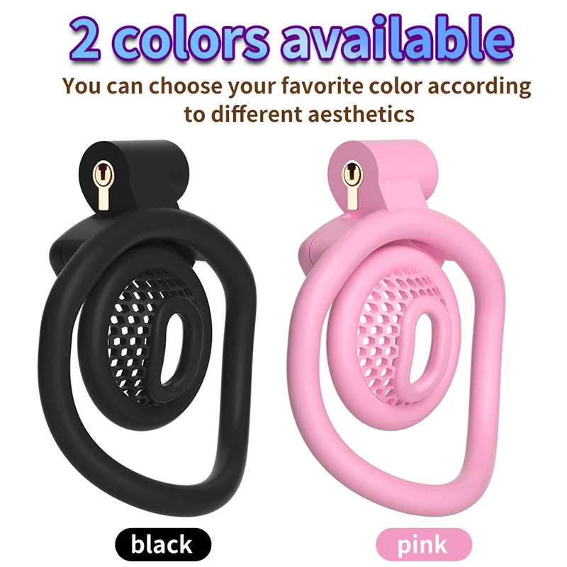 Small Chastity Cage Extreme Invisible Cock Cage Cation Negative Lock Fidelity Cage Micro Chastity Bdsm Lockable Sex Toy 4rings