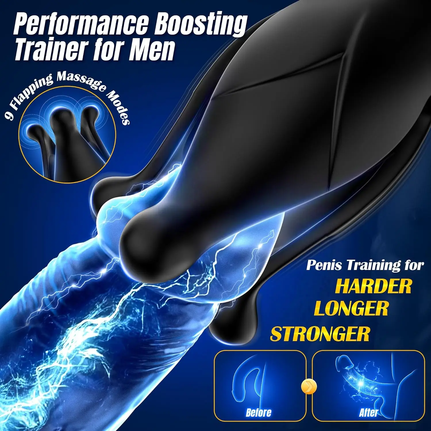 Vibrador Anal e Massageador de Próstata com Abertura, Thrusting e Vibração, Controle Remoto - Imagem 4