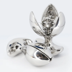 Plug Anal de Aço Inox Expansível e Abrível, Dilatador Anal Pesado com Trava e Argola
