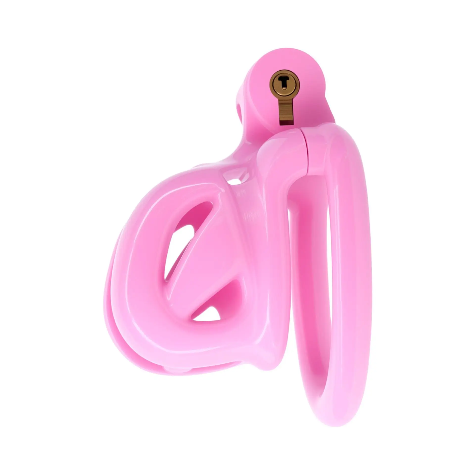 Gaiola de Castidade Mini Nub de Resina, Chastity Cage Sissy com 4 Anéis e Cadeado - Imagem 5