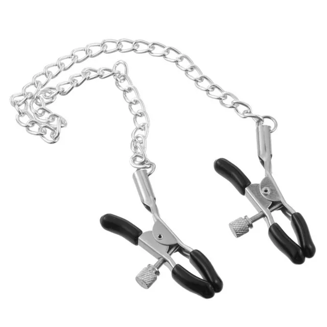 Leather Choker Collar with Nipple Breast Clamp Clip Chain BDSM Bondage Gear Set Sex Toys for Women Couples Adults Games Tools Leather Choker Collar with Nipple Breast Clamp Clip Chain BDSM Bondage Gear Set Sex Toys for Women Couples Adults Games Tools
