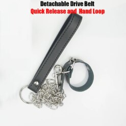 Coleira Peniana com Guia em Corrente | Controle e Dominação