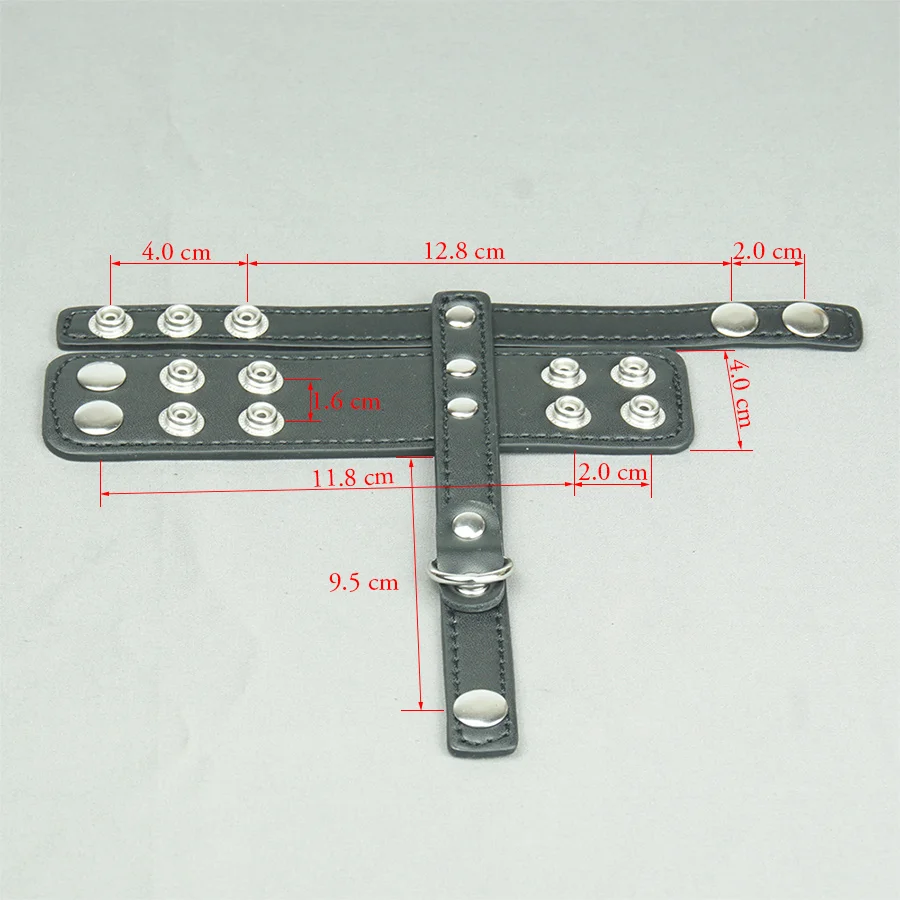 Cock Ring com Ball Stretcher de Couro, Harness Ajustável para Pênis e Testículos, Bondage Masculino - Imagem 7