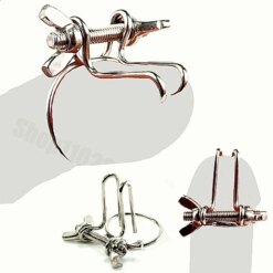 Alargador de Uretra Ajustável em Aço Inox com Anel de Glande, Sounding Uretral