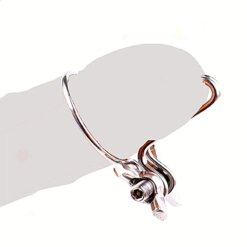 Alternative view of Alargador de Uretra Ajustável em Aço Inox com Anel de Glande, Sounding Uretral