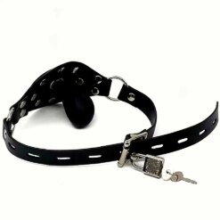 Mordaça Inflável com Bomba e Cadeado, Inflatable Ball Gag BDSM em Silicone