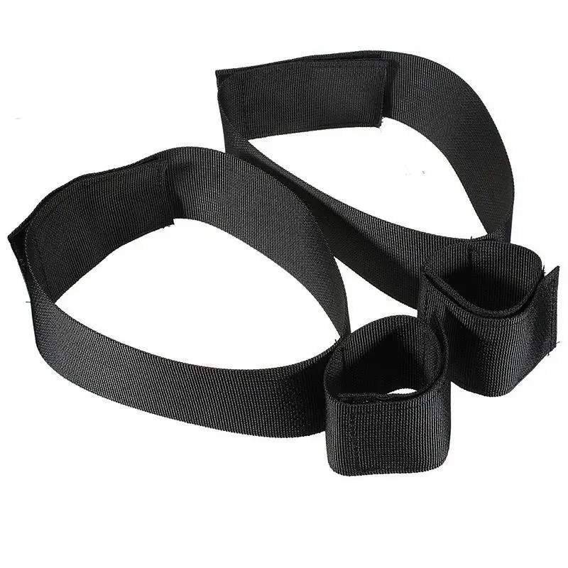 Algema de Pulso e Coxa em Tecido, Restrição BDSM com Velcro para Imobilizar (Par) - Imagem 5
